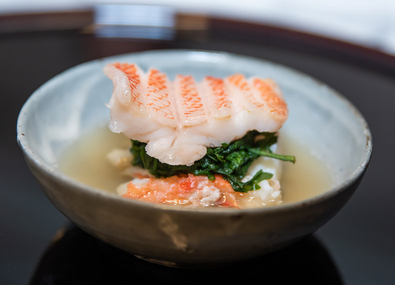 Kaiseki fish dish