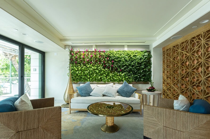 ESPACIO guest social gathering area.
